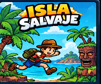 Portada ilustrada de ISLA SALVAJE
